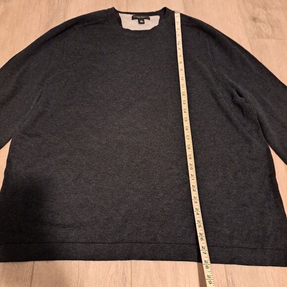 Banana Republic Sweater Mens XL Gray Pima Cotton Lightweight - Picture 6 of 9